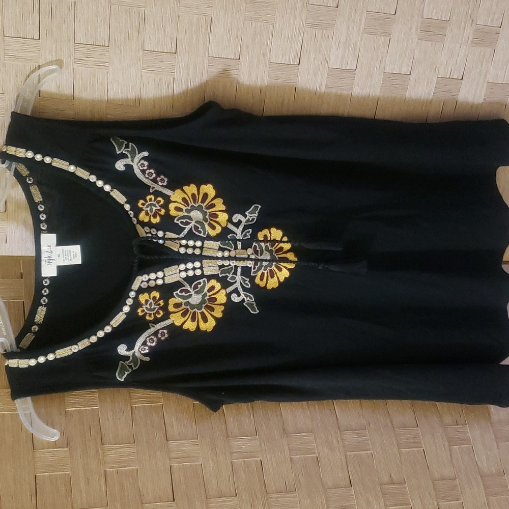 Style & Co tassle tie tank / M